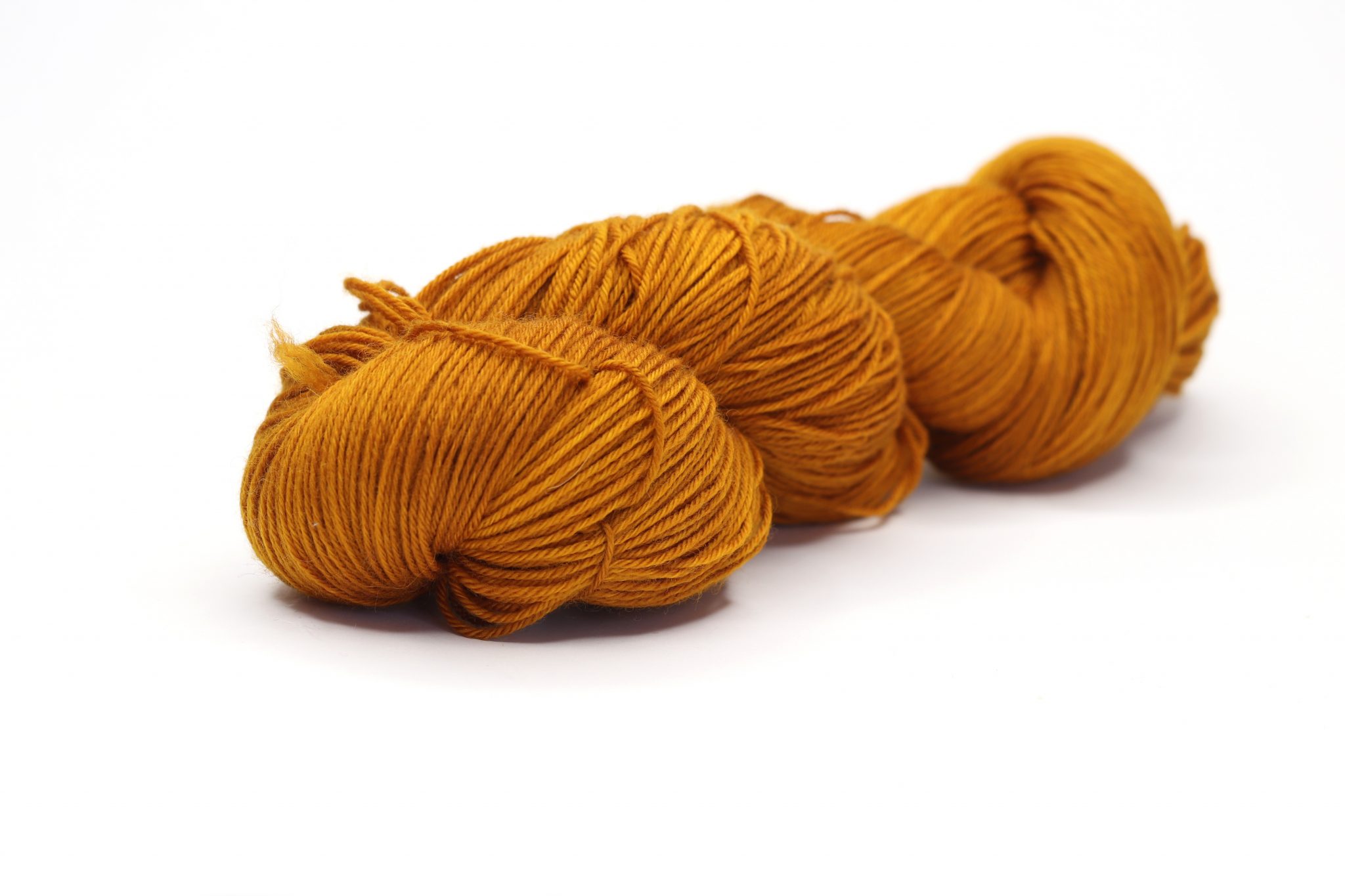 5053 mustard yellow, dark Bilum hand dyed yarns