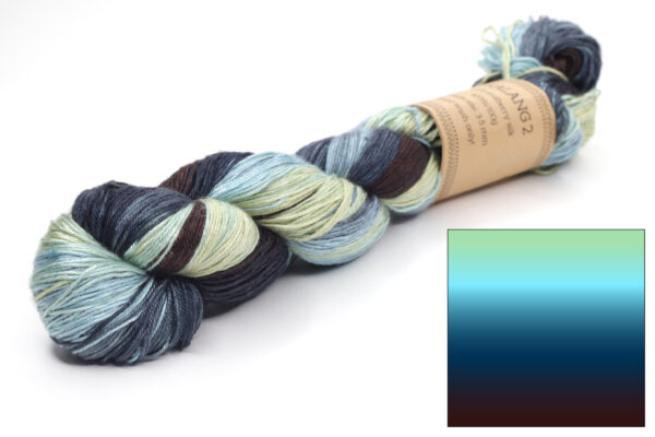 KALANG2 - hand dyed gradient yarn - pure silk - 251 BORISZ