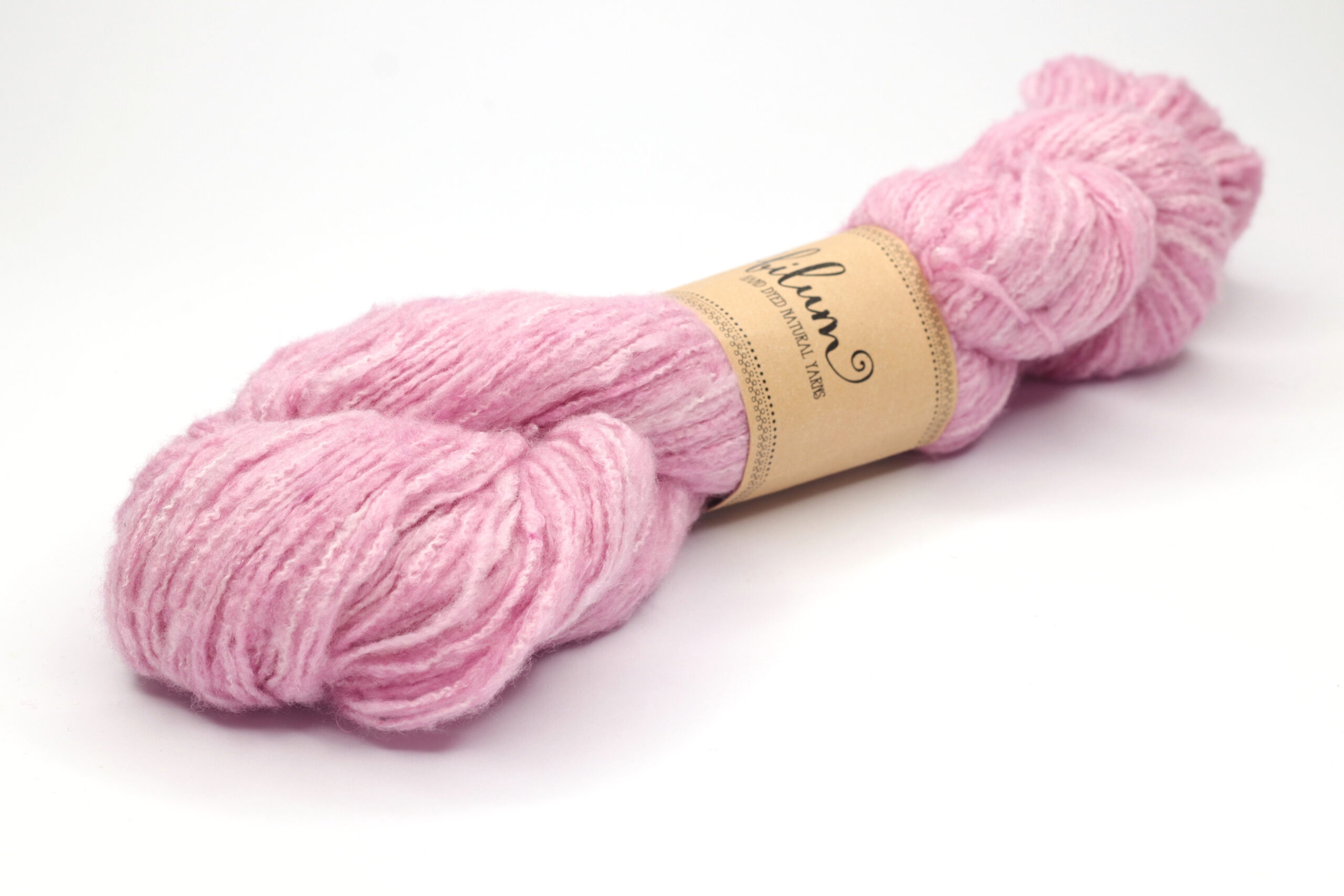 LAIT - hand dyed yarn - silk with brushed merino - 421-1 light plum