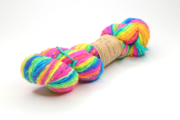LAIT - hand dyed "repeat gradient" yarn - silk with brushed merino - H02 Electric Dream - Image 2