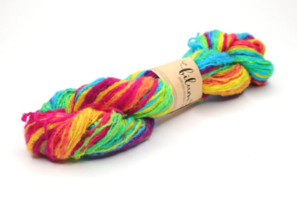 LAIT - hand dyed "repeat gradient" yarn - silk with brushed merino - H07 Magic Rainbow - Image 2