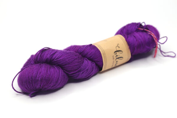 KALANG2 - hand dyed semisolid yarn - 100g - mulberry silk - 455-3 dark royal purple
