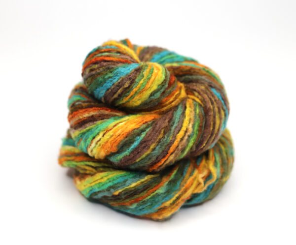 LAIT - hand dyed "repeat gradient" yarn - silk with brushed merino - H12 Magic Mushroom