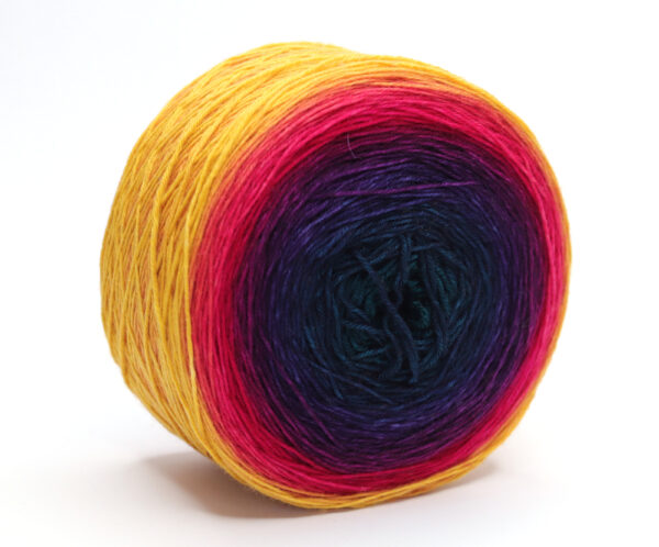 LOLI - hand dyed gradient yarn - 200g ball - merino wool - 24 Elena