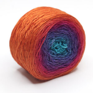 PATO - hand dyed gradient yarn - silk and baby camel - 316 Viola