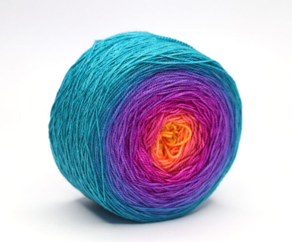 SNEK - hand dyed gradient yarn - 200g ball - merino wool - 337 Bianka