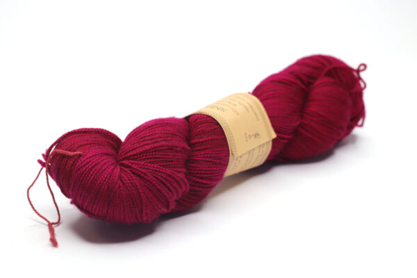 SNEK - hand dyed semisolid yarn - 100g - merino wool - 411-3 dark magenta
