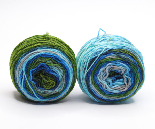SOK - hand dyed repeat gradient yarn for socks - 2x50g - 240304 OOAK!