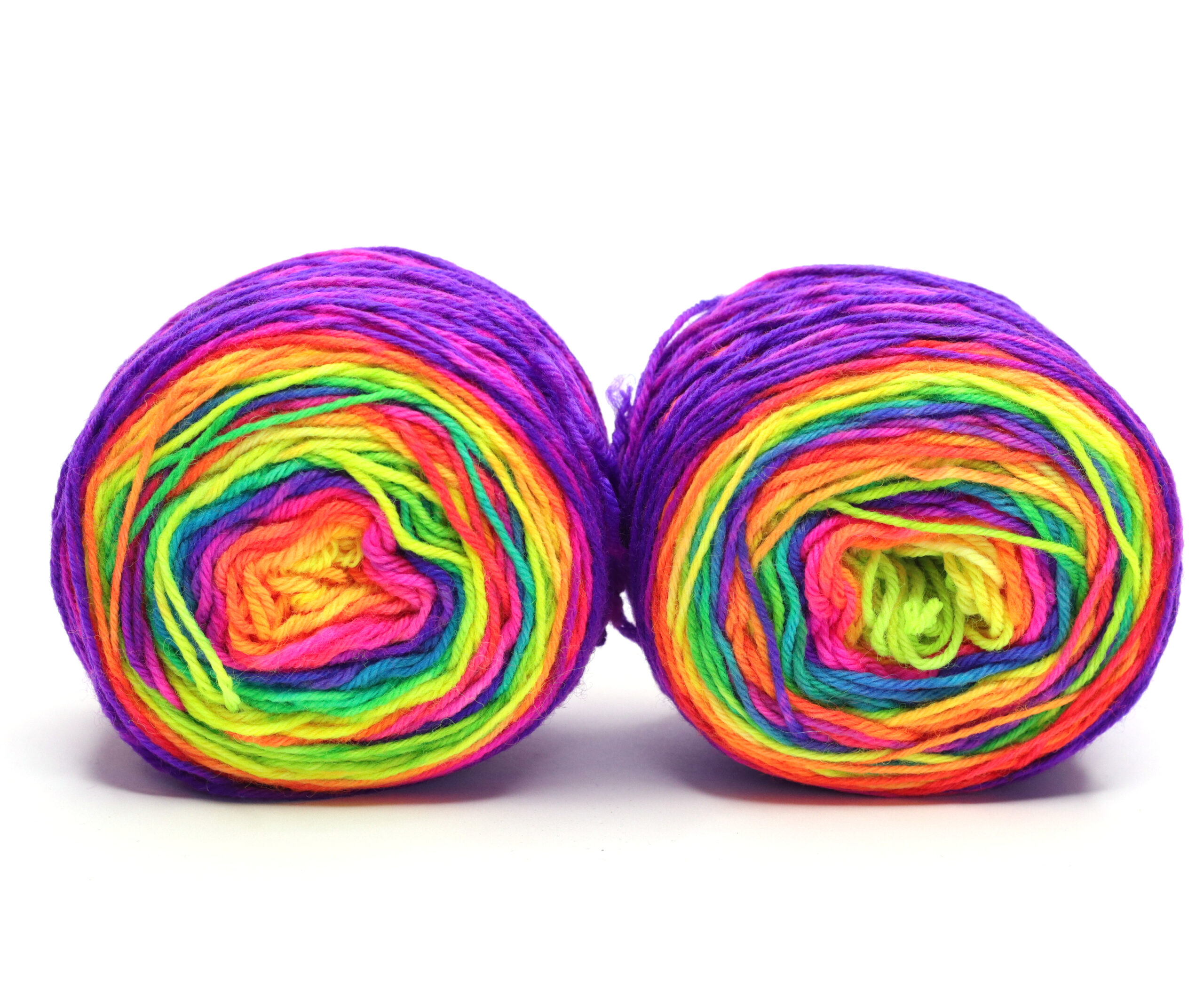 SOK - hand dyed repeat gradient yarn for socks - 2x50g - H02 Electric Dream