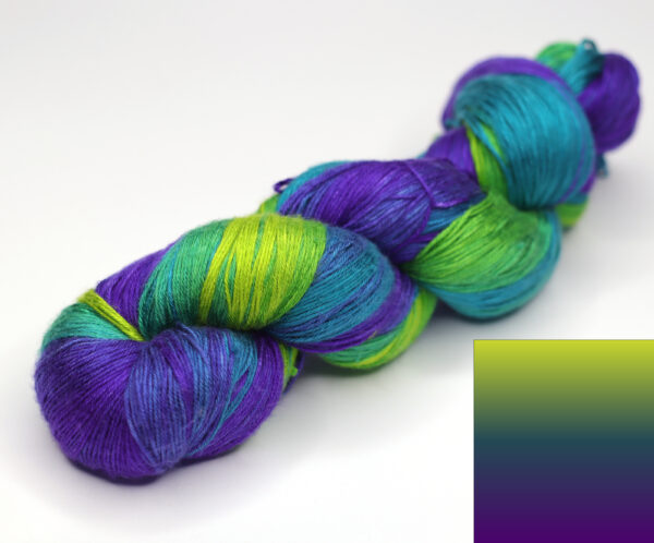 KALANG2 - hand dyed yarn - 200g ball - mulberry silk - 324 Lola