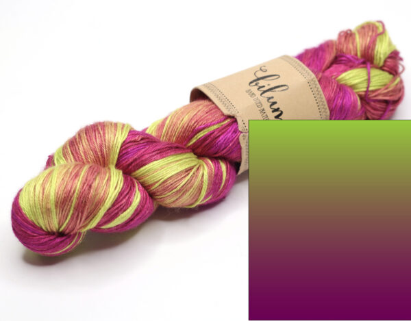 KALANG2 - hand dyed gradient yarn - pure silk - 123 Luca