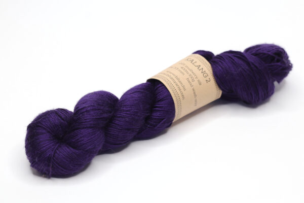 KALANG2 - hand dyed semisolid yarn - 100g - mulberry silk - 405-3 deep purple