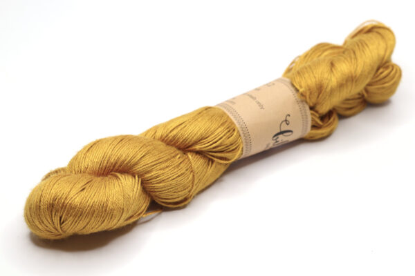 KALANG2 - hand dyed semisolid yarn - 100g - mulberry silk - 505-3 dark mustard yellow