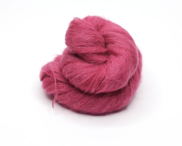 KLAUT - hand dyed yarn - 50g - baby suri alpaca-silk - 425-2 raspberry red