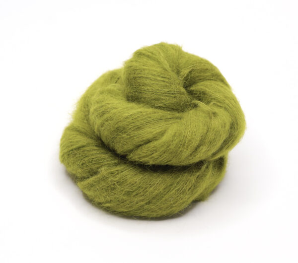 KLAUT - hand dyed yarn - 50g - baby suri alpaca-silk - 517-3 dark apple green