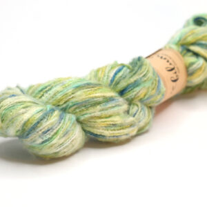 LAIT - hand dyed variegated yarn - silk with brushed merino - OOAK 2306174
