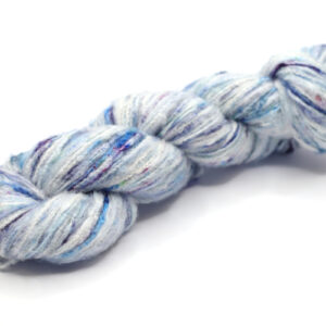 LAIT - hand dyed variegated yarn - silk with brushed merino - OOAK 240701