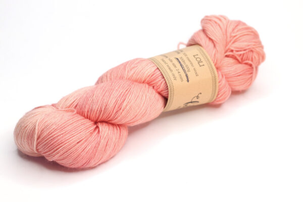 LOLI - hand dyed semisolid yarn - 100g - merino wool - 441-2 peach