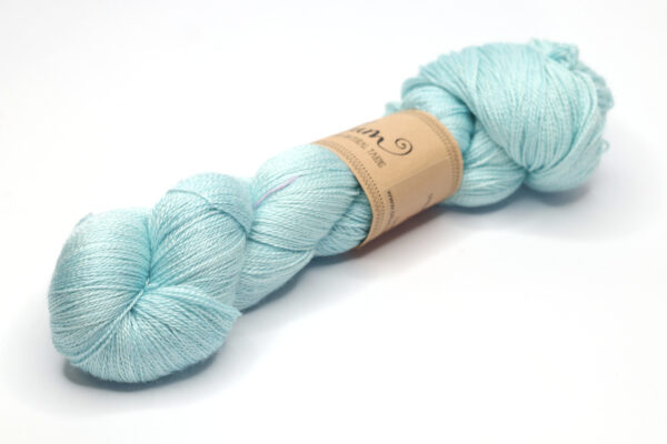 MALEO - hand dyed yarn - merino/silk - 408-1 light teal