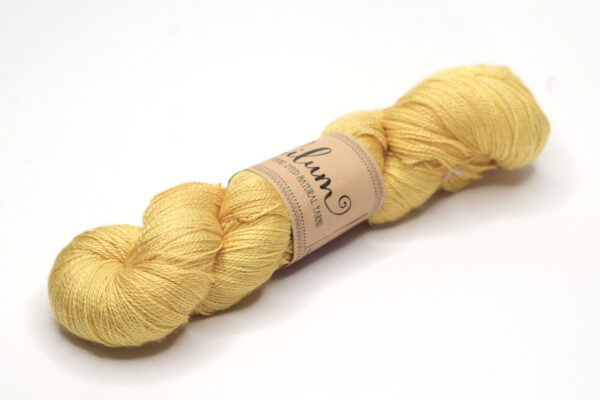 MALEO - hand dyed yarn - merino/silk - 505-1 light mustard yellow