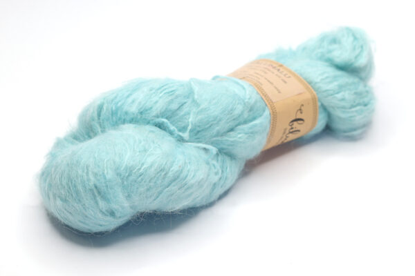 MALUMALU - hand dyed semisolid yarn - 100g - suri alpaca-silk - 408-1 light teal