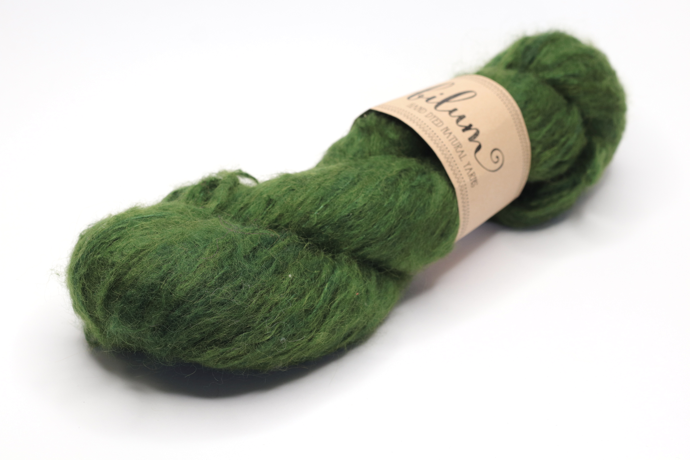 MALUMALU - hand dyed semisolid yarn - 100g - suri alpaca-silk - 461-2 avocado green