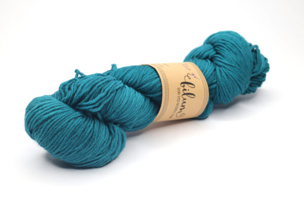 ROKROK - hand dyed semisolid yarn - 120g - merino wool - 408-3 teal