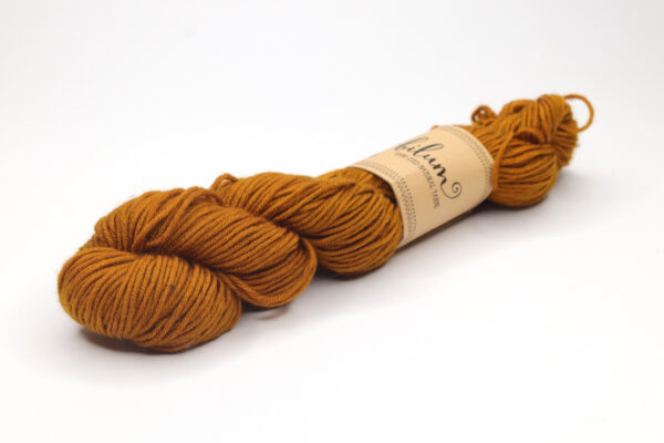 ROKROK - hand dyed semisolid yarn - 60g - merino wool - 505-3 dark mustard yellow