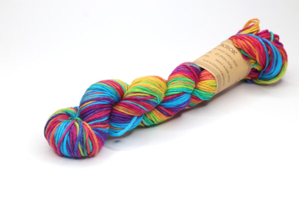 ROKROK - hand dyed multiple gradient yarn - 60g - merino wool - H07 Magic Rainbow