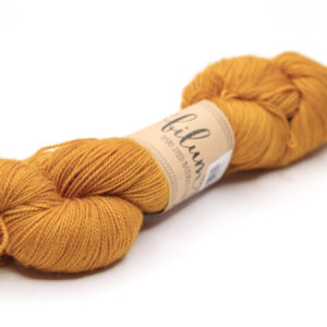 SNEK - hand dyed semisolid yarn - 100g - merino wool - 505-2 mustard yellow