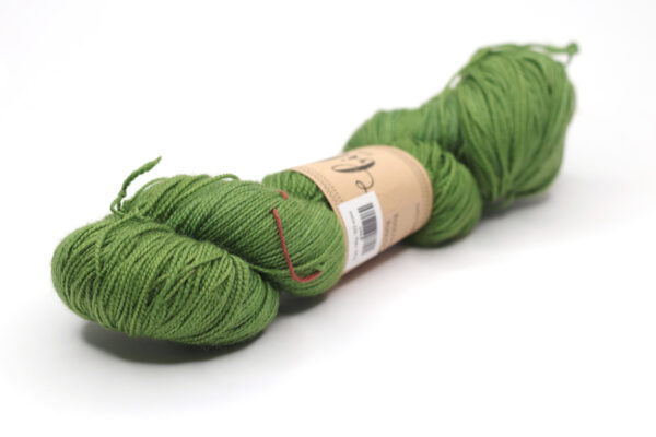 SNEK - hand dyed semisolid yarn - 100g - merino wool - 523 moss green