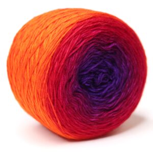 LOLI - hand dyed gradient yarn - 100g ball - merino wool - 03 Viki