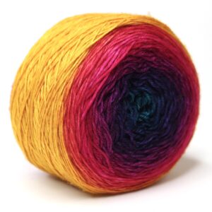 LOLI - hand dyed gradient yarn - 100g ball - merino wool - 24 Elena
