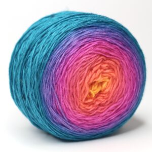 LOLI - hand dyed gradient yarn - 100g ball - merino wool - 337 Bianka