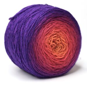 LOLI - hand dyed gradient yarn - 100g ball - merino wool - 341 Gizi