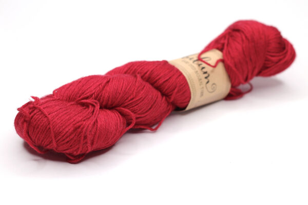 MARMAR - hand dyed semisolid yarn - merino/silk 100g - 454-3 poinsettia red