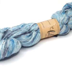 LAIT - hand dyed variegated yarn - silk with brushed merino - OOAK 241236